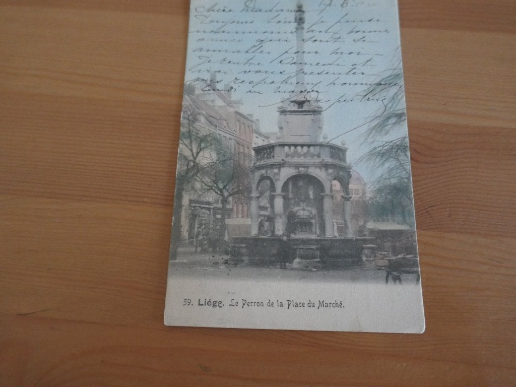 liège le perron de la place du marché, Envoi, Affranchie, Liège