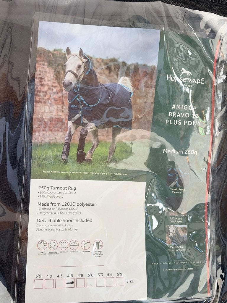 Horsewear Amigo Bravo 12 Plus Pony 250g, Verzenden, Afneembare hals, Zo goed als nieuw, Pony (P)
