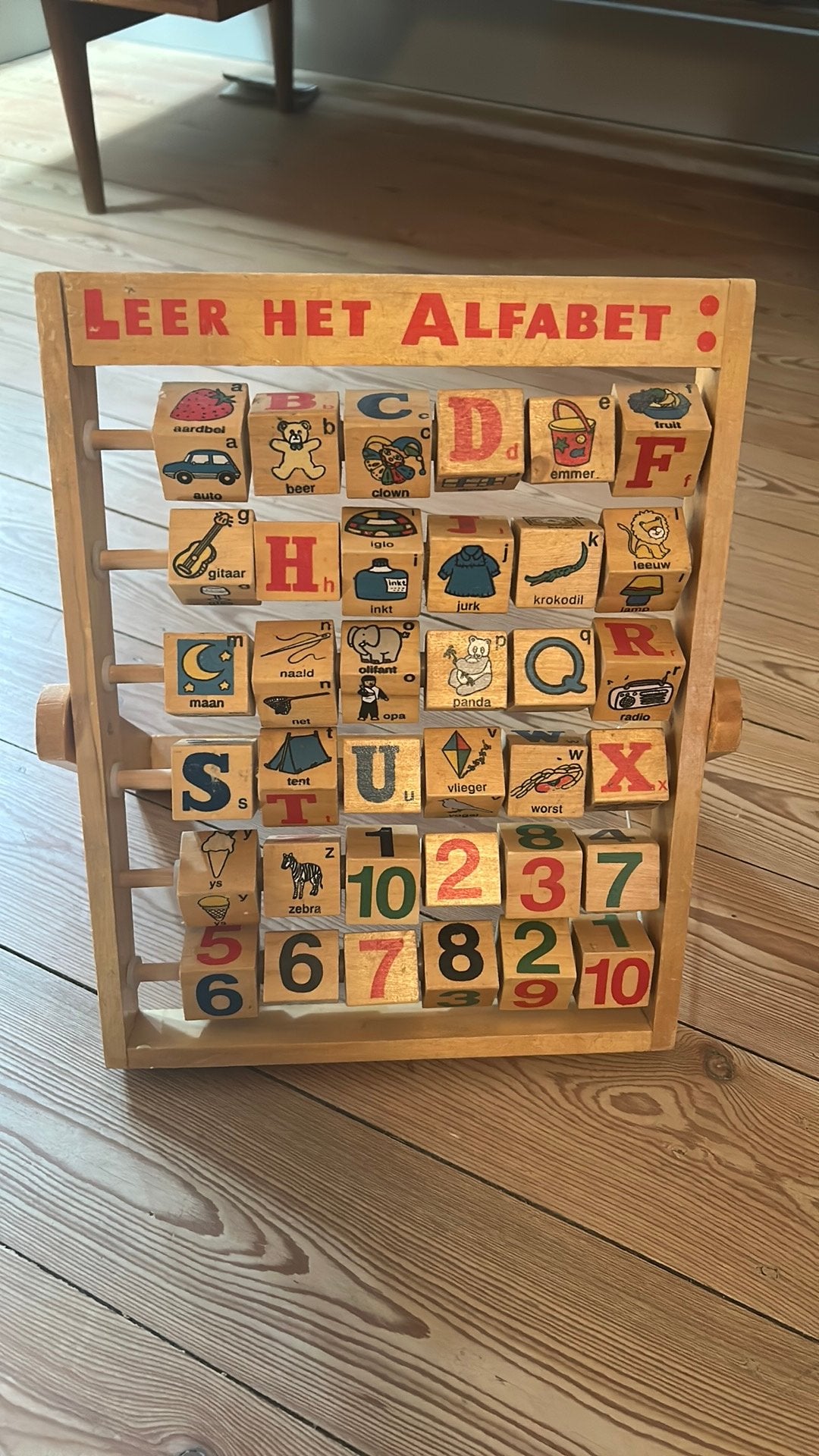 Antiek rekje ‘leer het alfabet’, Antiek en Kunst, Ophalen
