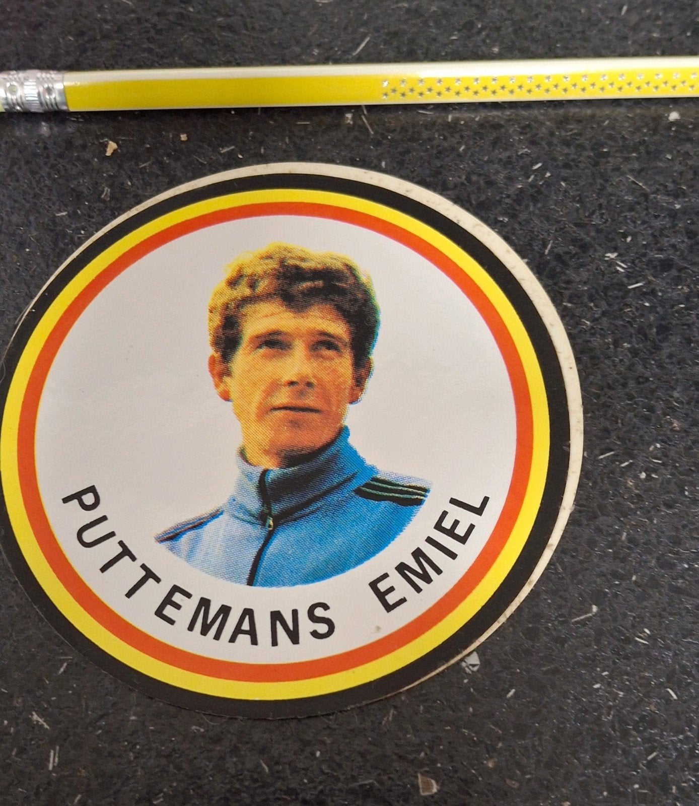 sticker sport atletiek Emiel Puttemans, Ophalen of Verzenden, Zo goed als nieuw, Sport