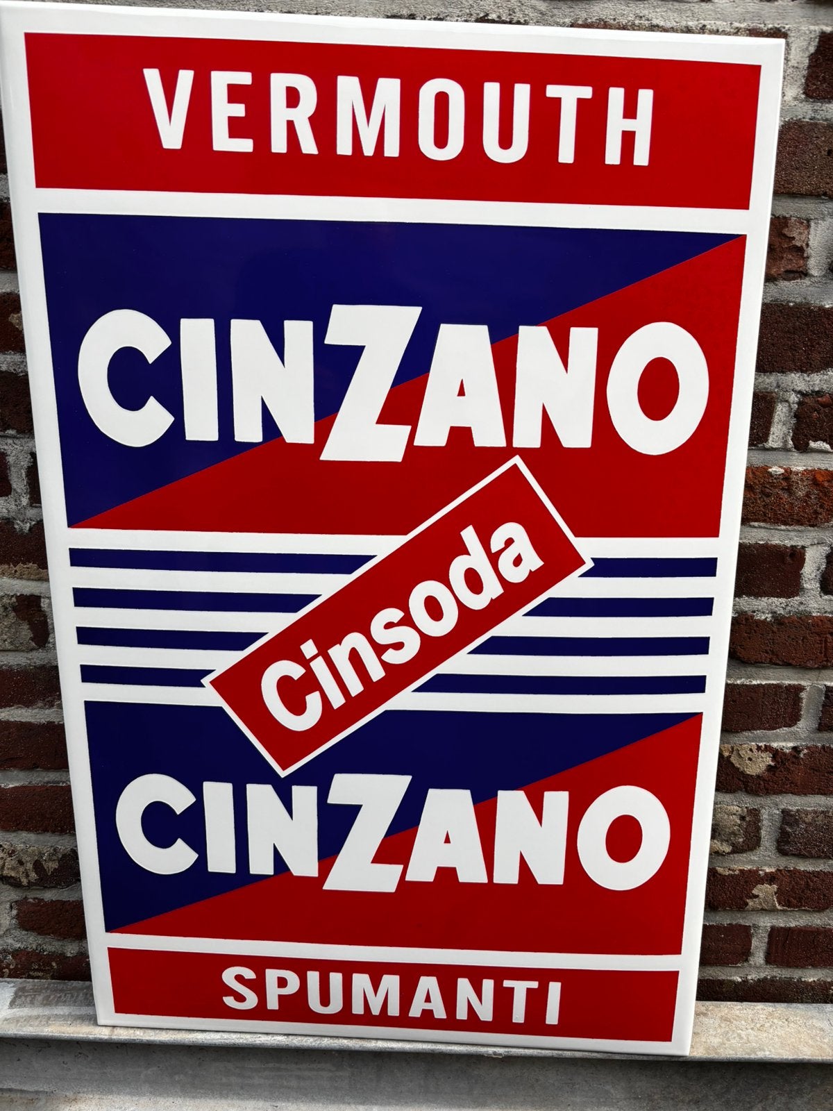 Assiette en émail Cinzano, Collections, Enlèvement, Comme neuf