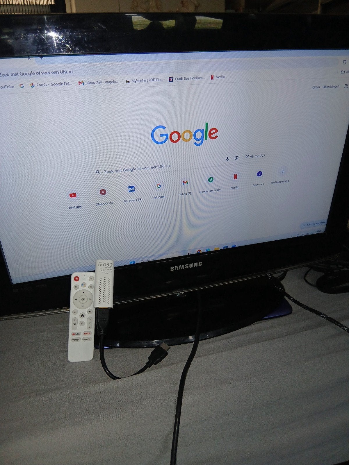 Samsung  TV met croom kasje met tv programma's, Ophalen of Verzenden, HDMI