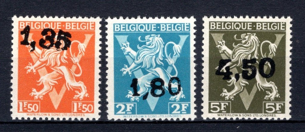 724DD/724FF MNH** 1946 - Lion héraldique Belgique - Belgique, Timbres & Monnaies, Envoi, Non oblitéré, Neuf
