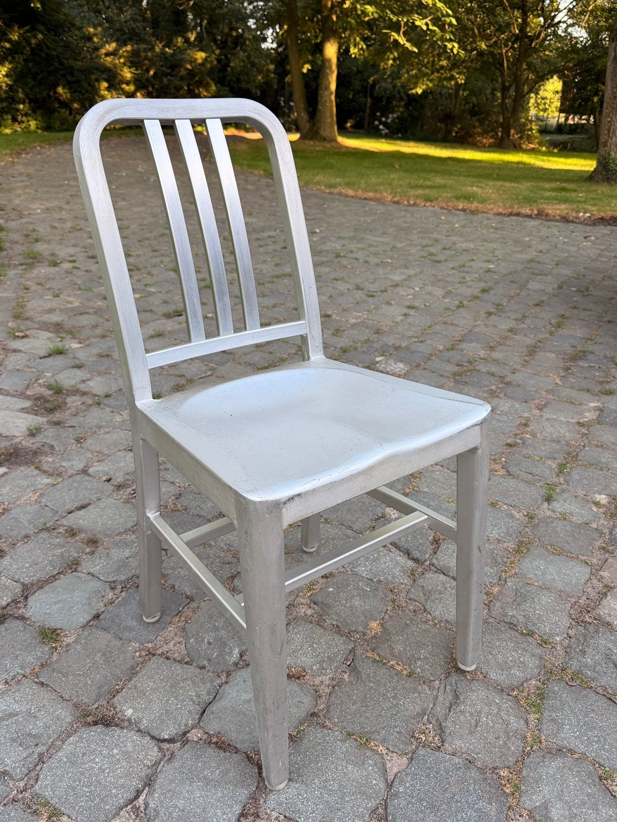 20 vintage Amerikaanse militaire/industr stoelen – €65/stuk, Alu Vintage industrieel militair, Gris, Enlèvement, Métal