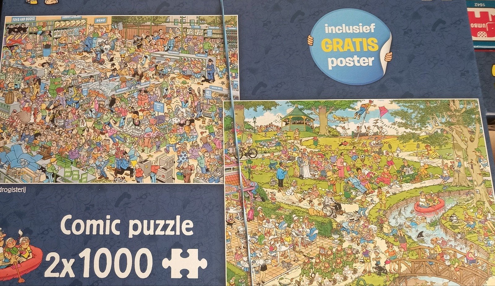 puzzels jan van haasteren 2x 1000st, Hobby en Vrije tijd, Denksport en Puzzels, Ophalen