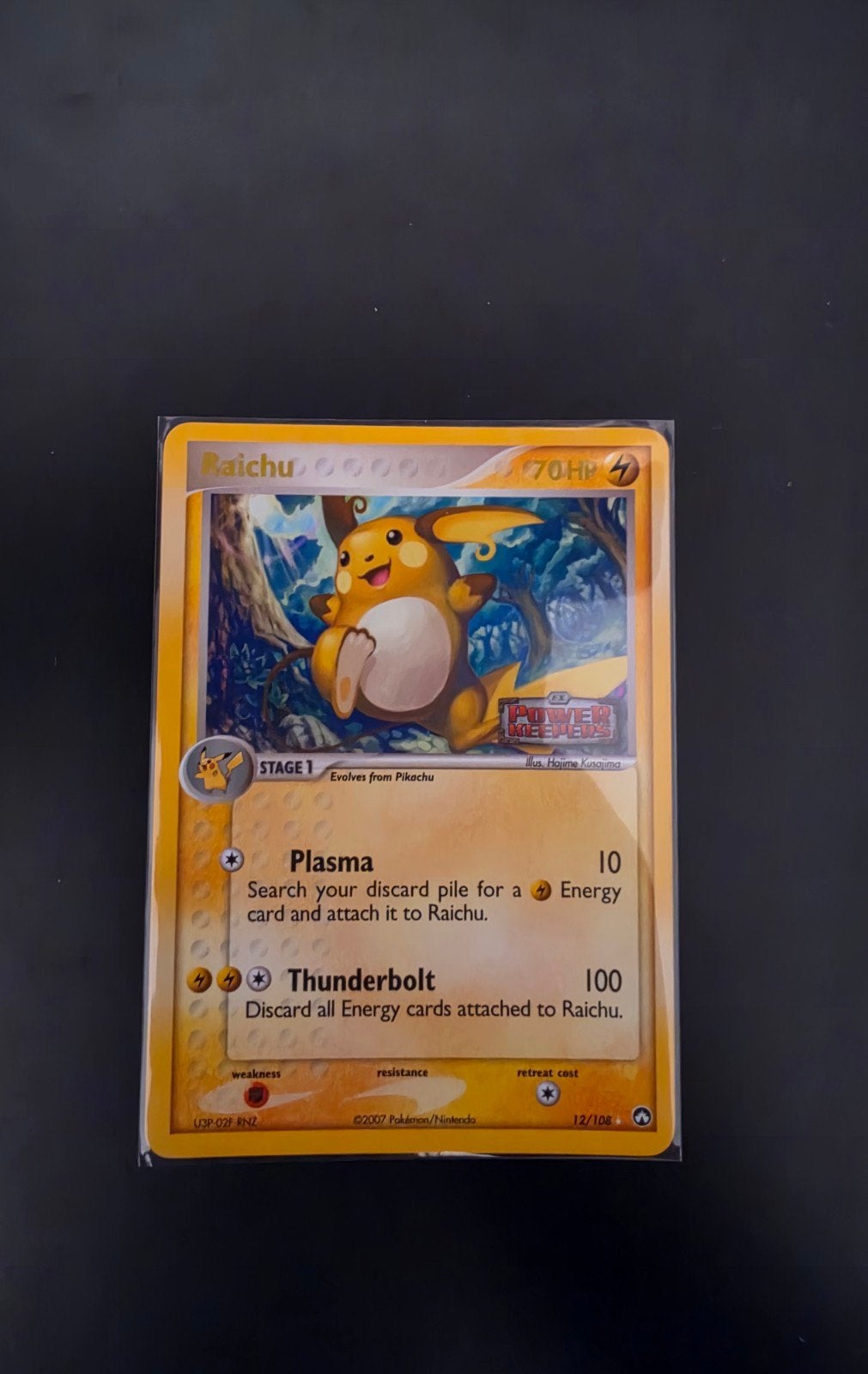 Pokémon Raichu 12/108 Stamped – EX Power Keepers, Enlèvement ou Envoi