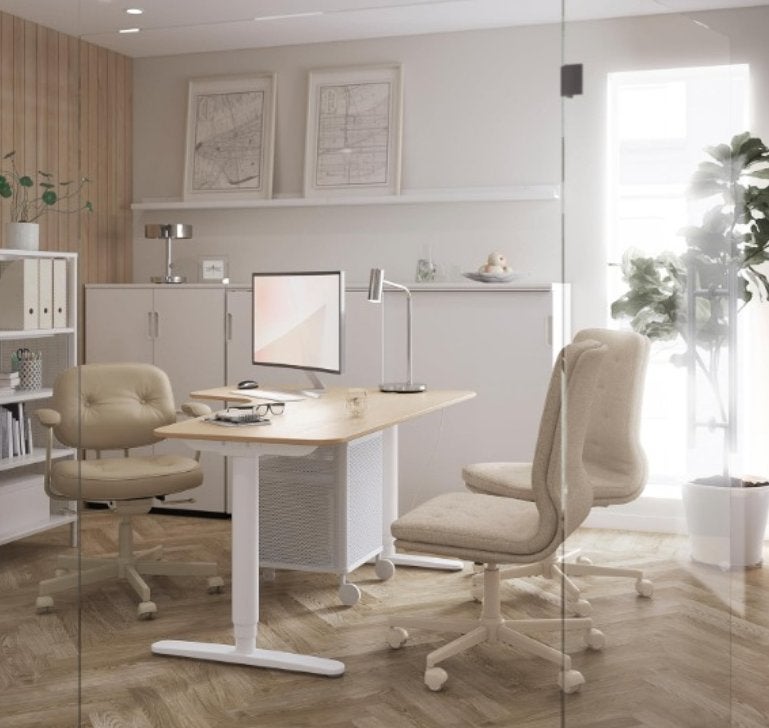 Bureau d'angle bekant, Huis en Inrichting, Ophalen, Zo goed als nieuw, Hoekbureau