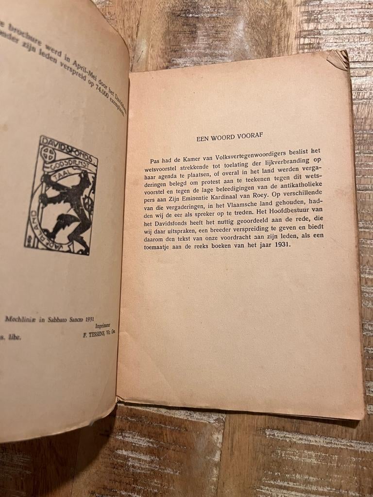 Lijkverbranding - Kanunnik A. Janssen *1931*, Ophalen of Verzenden, Kanunnik A. Janssen