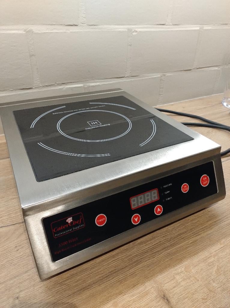 Cuisinière à induction haute puissance CaterChef 3500 W, Neuf, Enlèvement ou Envoi, Induction, 3 zones de cuisson ou moins