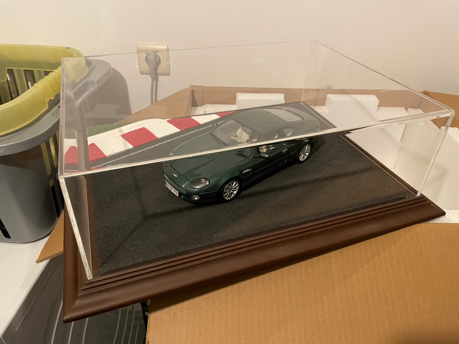 Handmade acryl vitrine diorama 'Speedway' Atlantic, Hobby en Vrije tijd, Ophalen of Verzenden, Zo goed als nieuw, Diorama