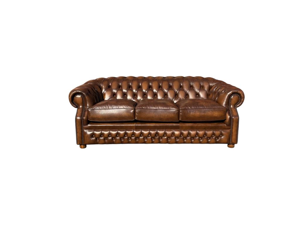 Canapé Chesterfield Windsor 3 pl Neuf 🇬🇧, 75 tot 100 cm, Ophalen of Verzenden, 200 tot 250 cm, Driepersoons