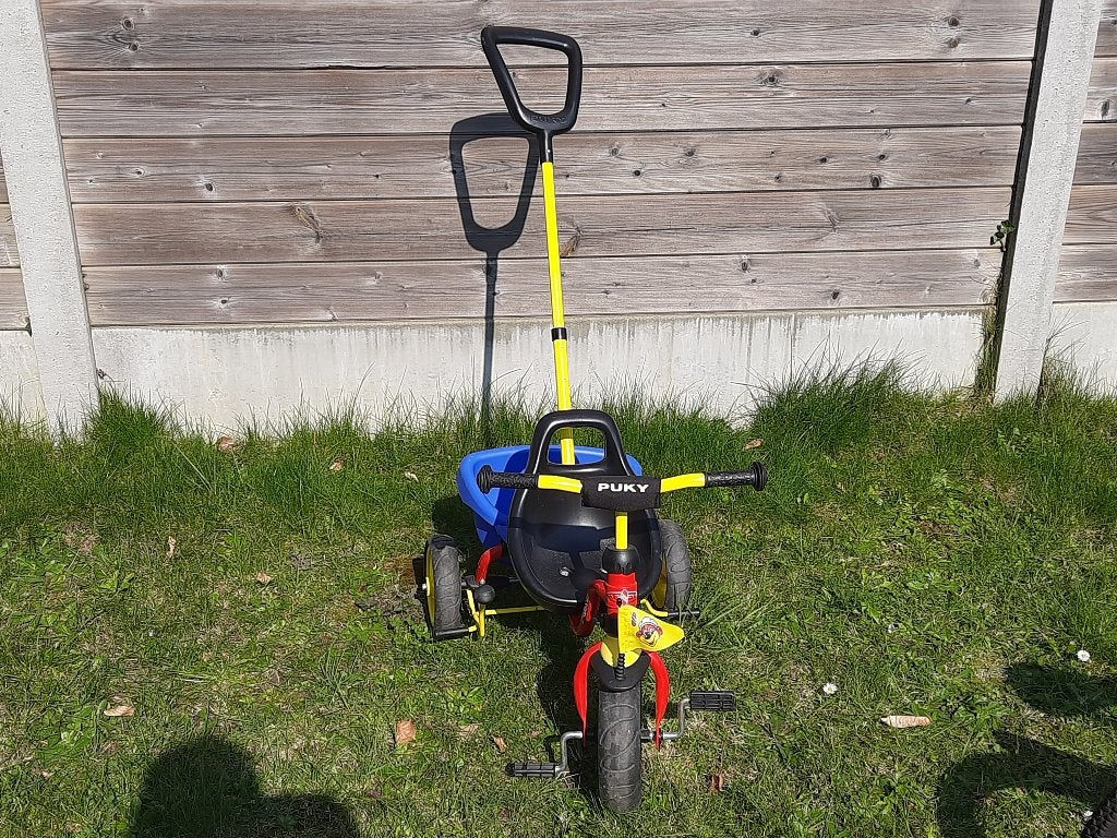 Puky driewieler (met verwijderbare duwstang), Ophalen, Gebruikt, Velgrem, Puky