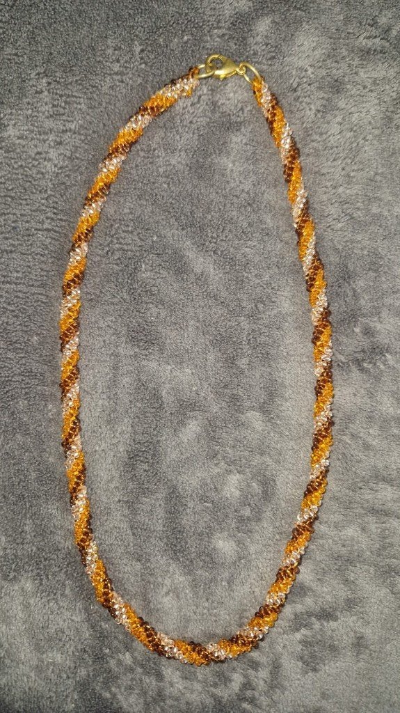 Handgemaakte Ketting, Ophalen of Verzenden, Nieuw, Oranje, Overige materialen