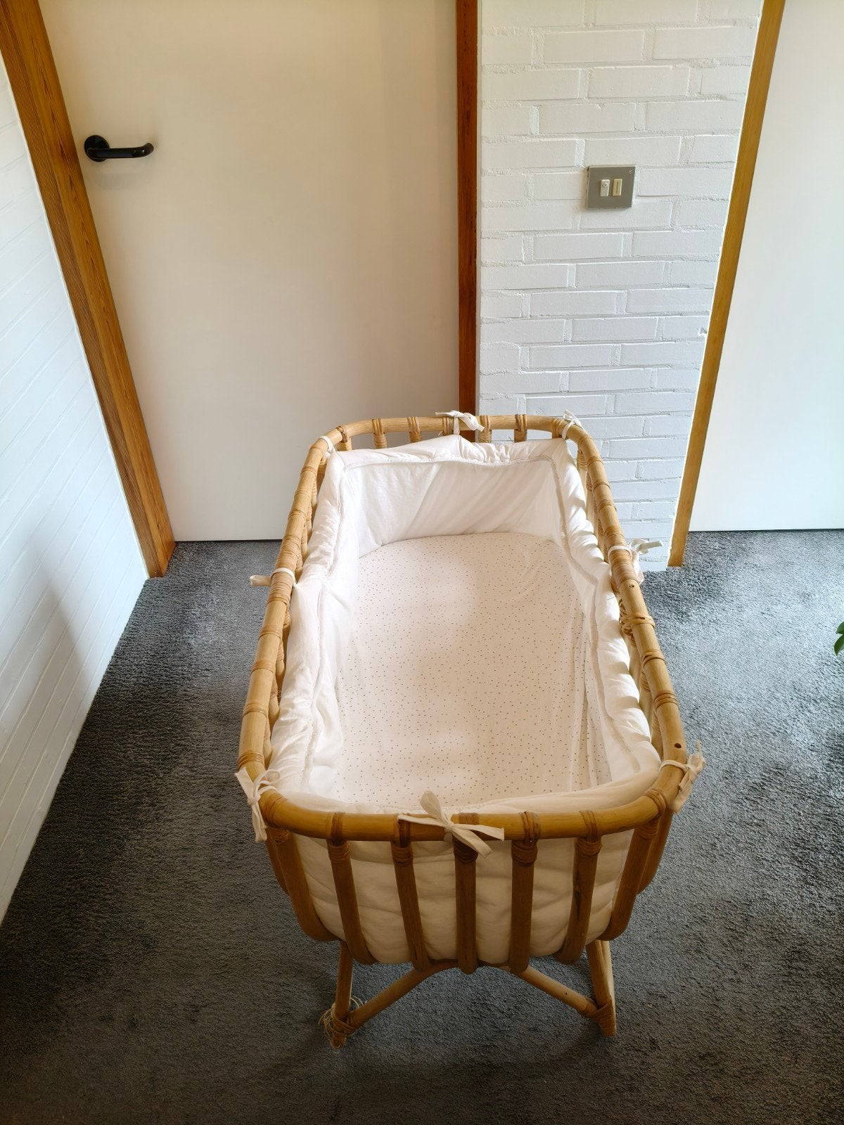 Childhome rattan wieg, Kinderen en Baby's, Babywiegjes en Ledikanten, Ophalen, Gebruikt, Wieg
