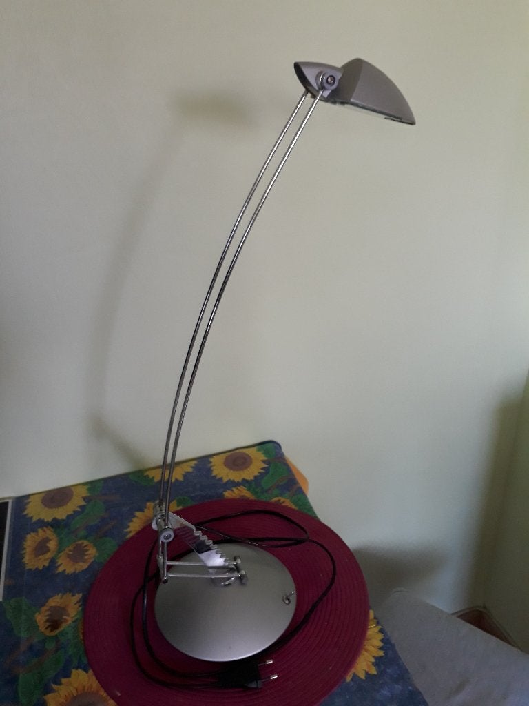 lampe de bureau, Maison & Meubles, Lampes | Lampes de table, Comme neuf, Métal, Avec interrupteur, Avec prise, Gris, Lampe de bureau