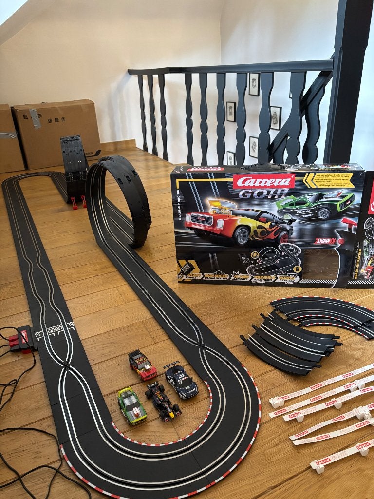 Carrera Go Racebaan met auto’s en extra loopings, Kinderen en Baby's, Speelgoed | Racebanen, Zo goed als nieuw, Racebaan, Carrera