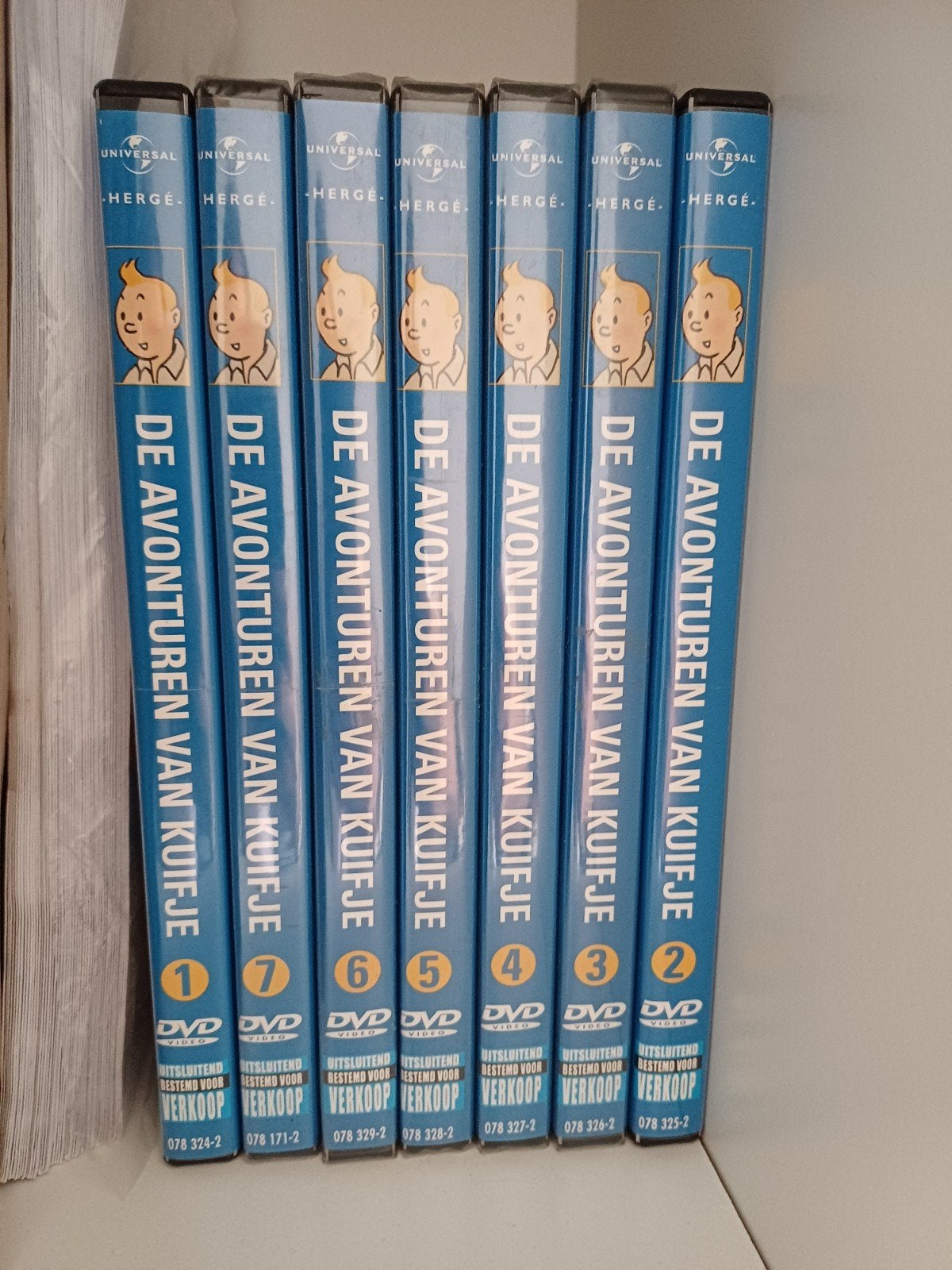 Dvd - de avonturen van kuifje, Ophalen of Verzenden, Zo goed als nieuw