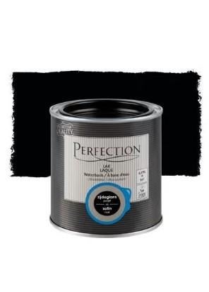 "Perfection" Laque Noir Satin 375ml (NEUF), Bricolage & Construction, Peinture, Vernis & Laque, Enlèvement ou Envoi, Neuf, Noir