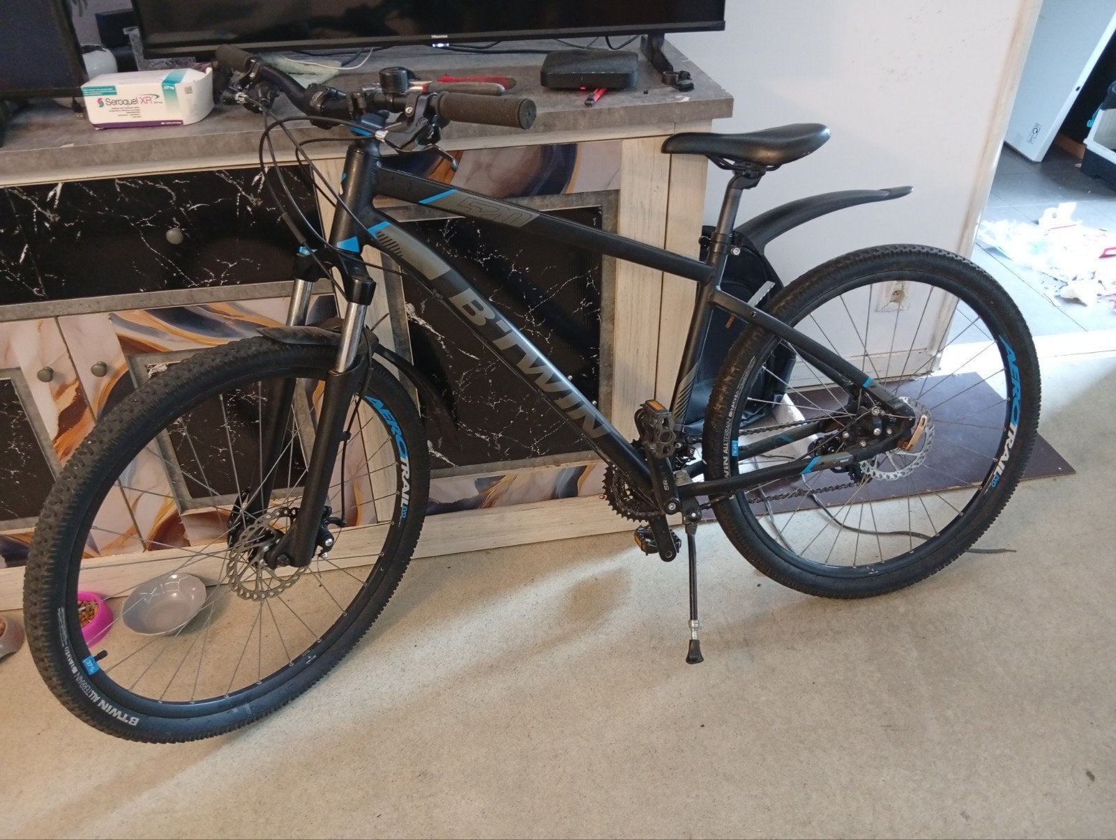 B'twin 520, Fietsen en Brommers, 10 tot 15 versnellingen, Heren, Aluminium, Overige maten