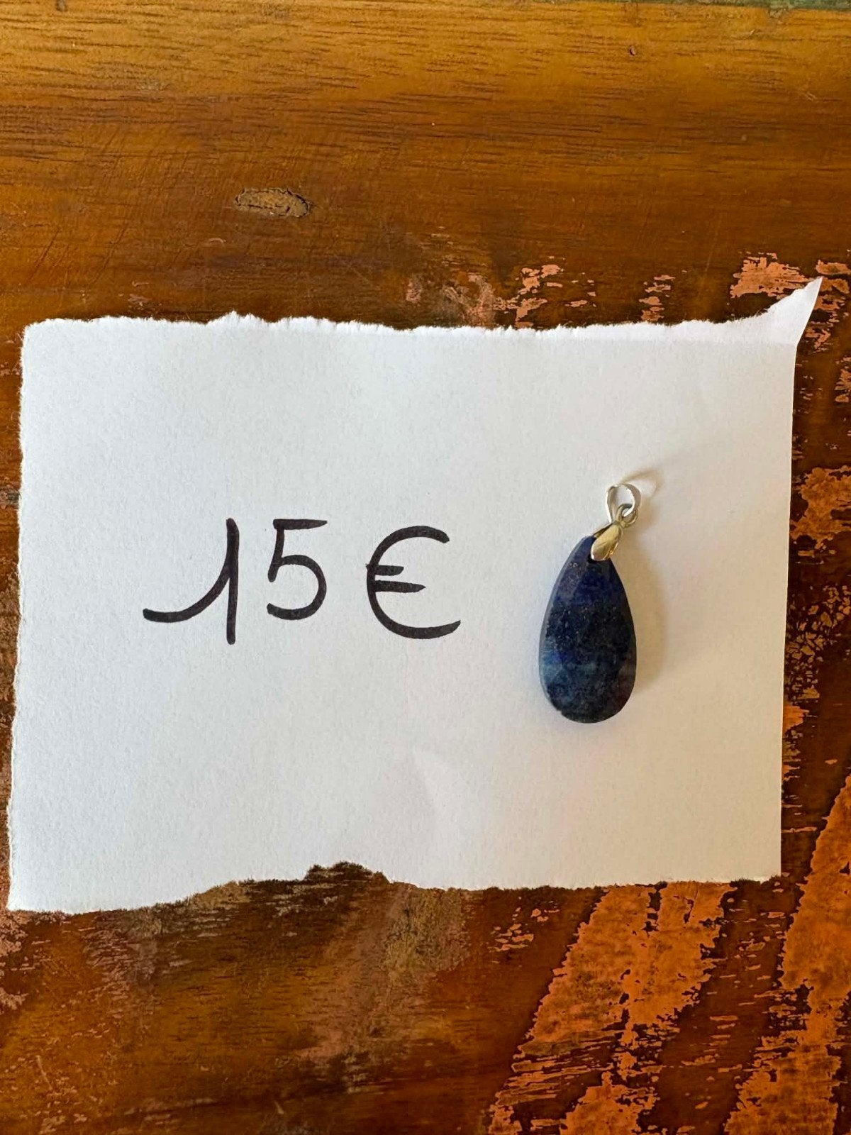 Lapis lazulli hanger, Ophalen of Verzenden