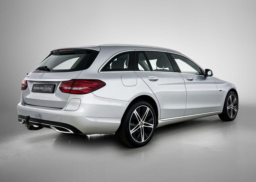 Mercedes-Benz C-klasse 300 DE Break Luxury Line | Trekhaak |, Auto's, Mercedes-Benz, Automaat, Zwart, 4 cilinders, Plug-in hybride