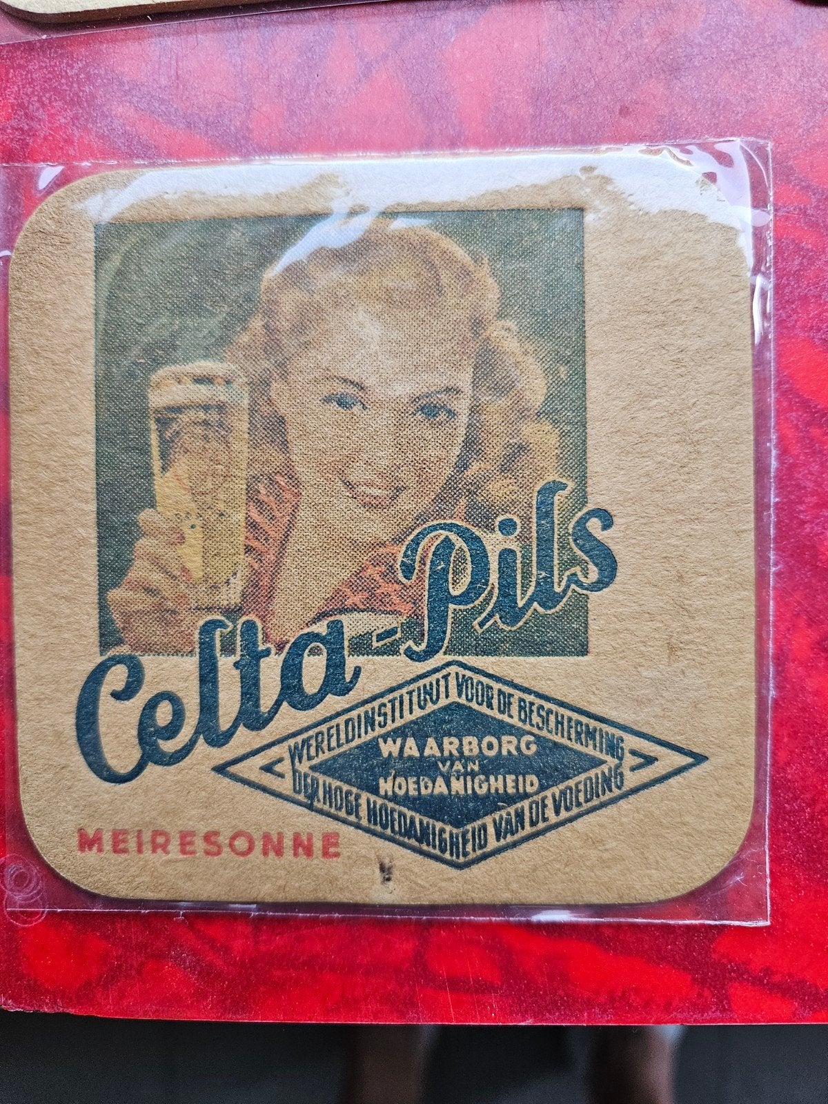 Anciens sous-verres à bière Celta Meiresonne, Collections, Enlèvement ou Envoi
