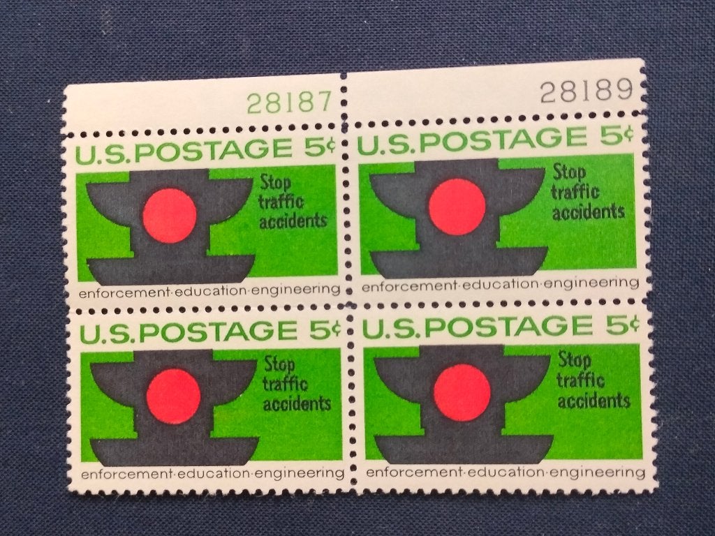 USA 1965 - verkeersveiligheid, verkeerslicht - genummerd **, Verzenden, Postfris, Noord-Amerika