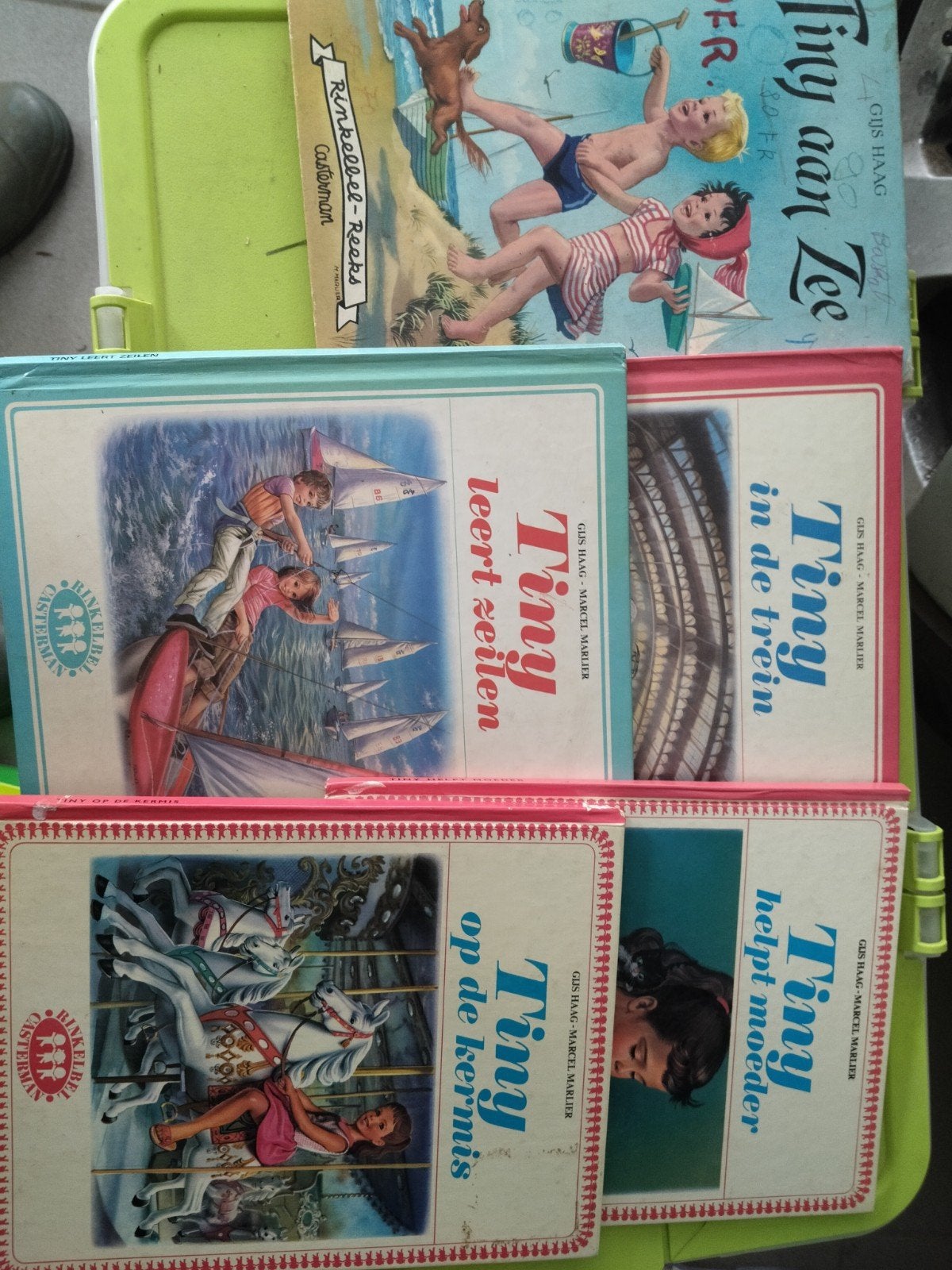 5 Tiny boekjes vintage, Verzamelen, Speelkaarten, Jokers en Kwartetten, Ophalen