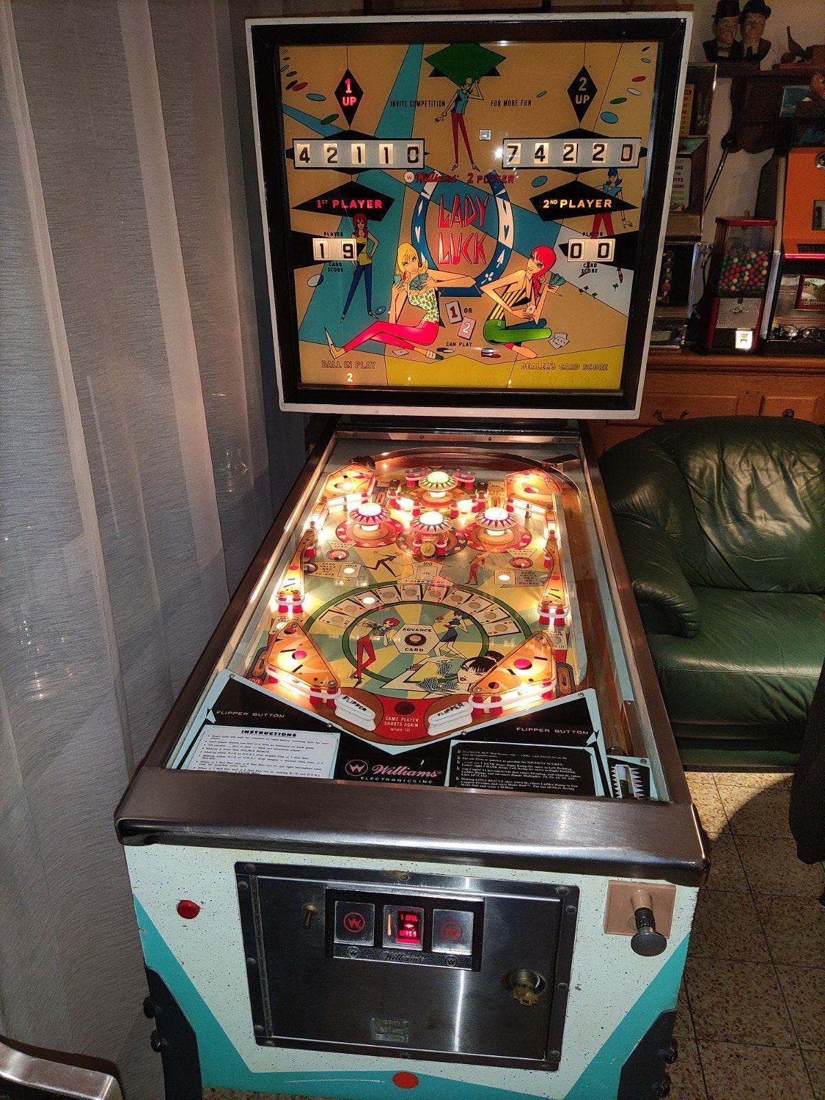 flipper flipperkast jeux de café bistrot, Ophalen, Williams