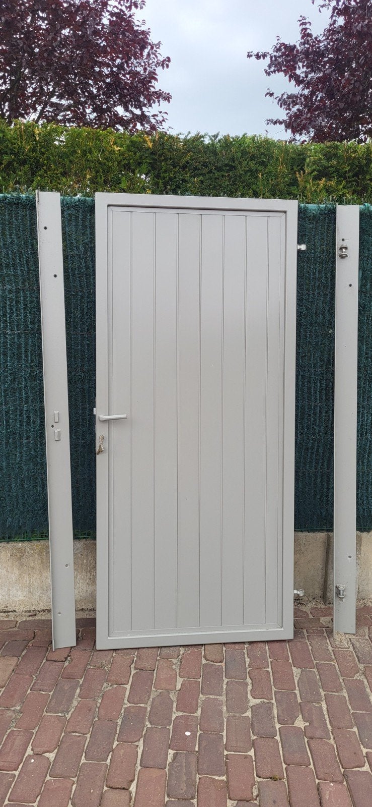 Deur grijs, Ophalen, Aluminium