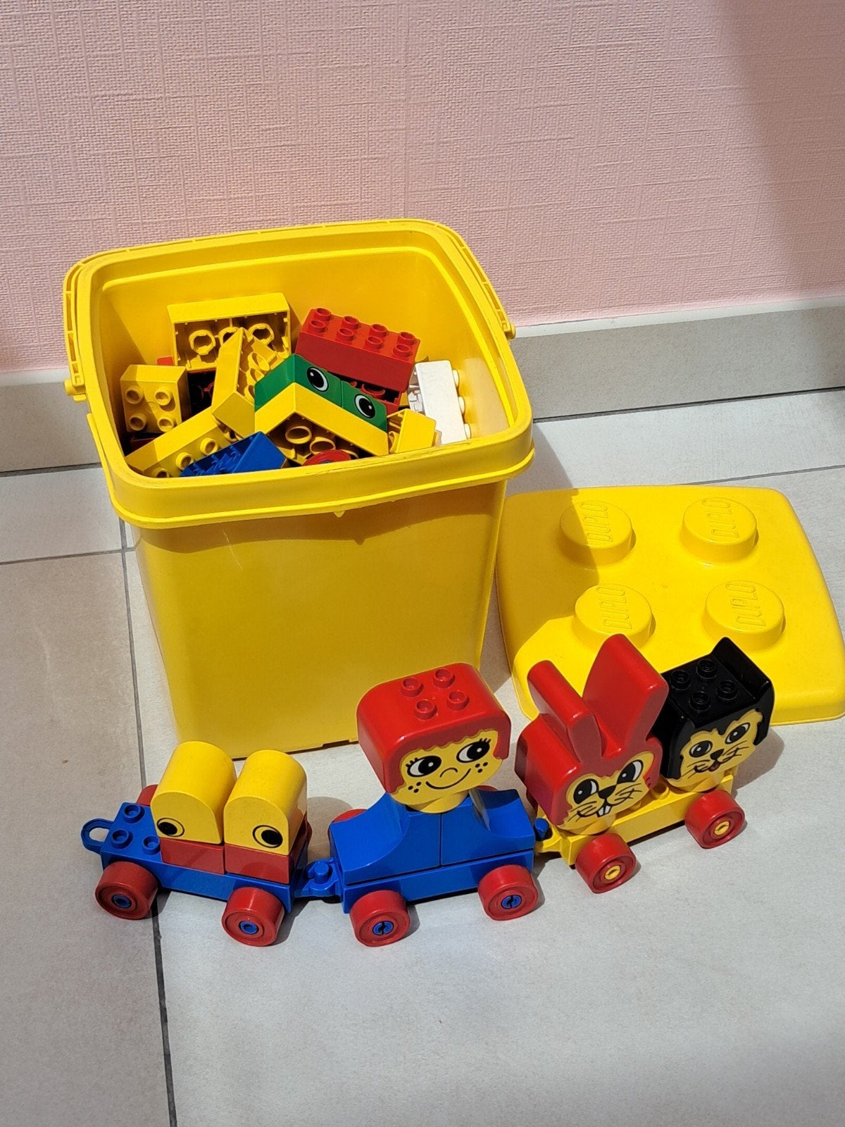 Emmer met duplo's, Ophalen, Duplo