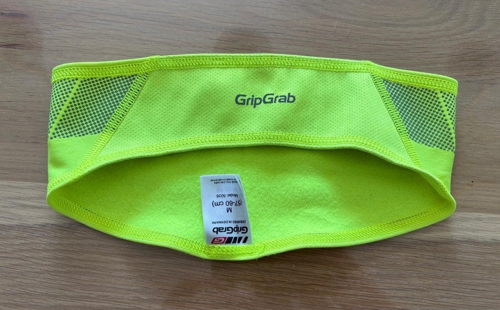 GripGrab Windster Hi-Vis Hoofdband – Maat M – ZGAN, Sport en Fitness, Wielrennen, Zo goed als nieuw, Kleding, Ophalen