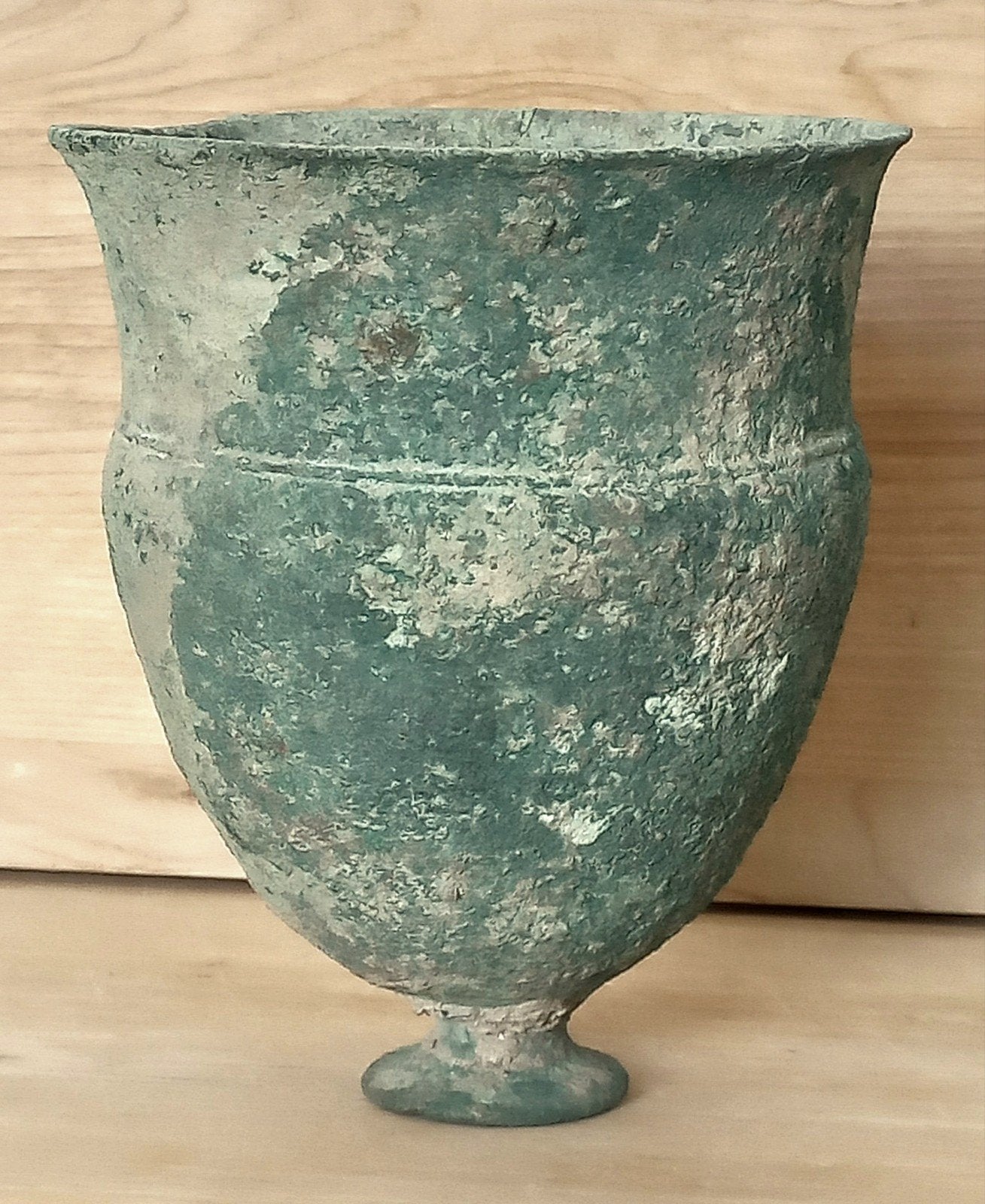 Bronzen vaas. Grieks-Romeinse wereld. 4e-1e e. voor Christus, Antiek en Kunst, Ophalen of Verzenden, Brons