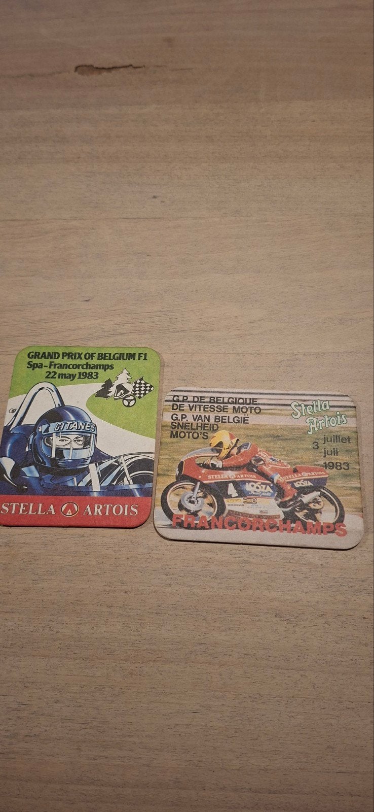 bierviltjes spa-francorchamps 83, Enlèvement