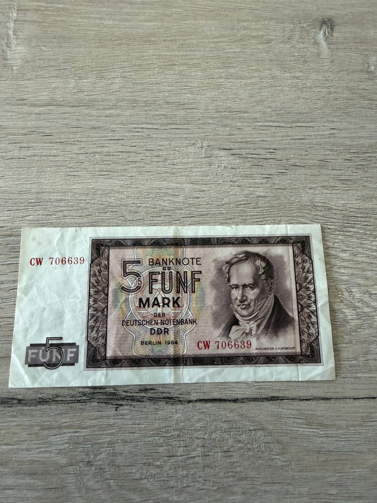 Bon billet DDR de 5 marks, Timbres & Monnaies, Billets de banque | Europe | Billets non-euro, Enlèvement ou Envoi