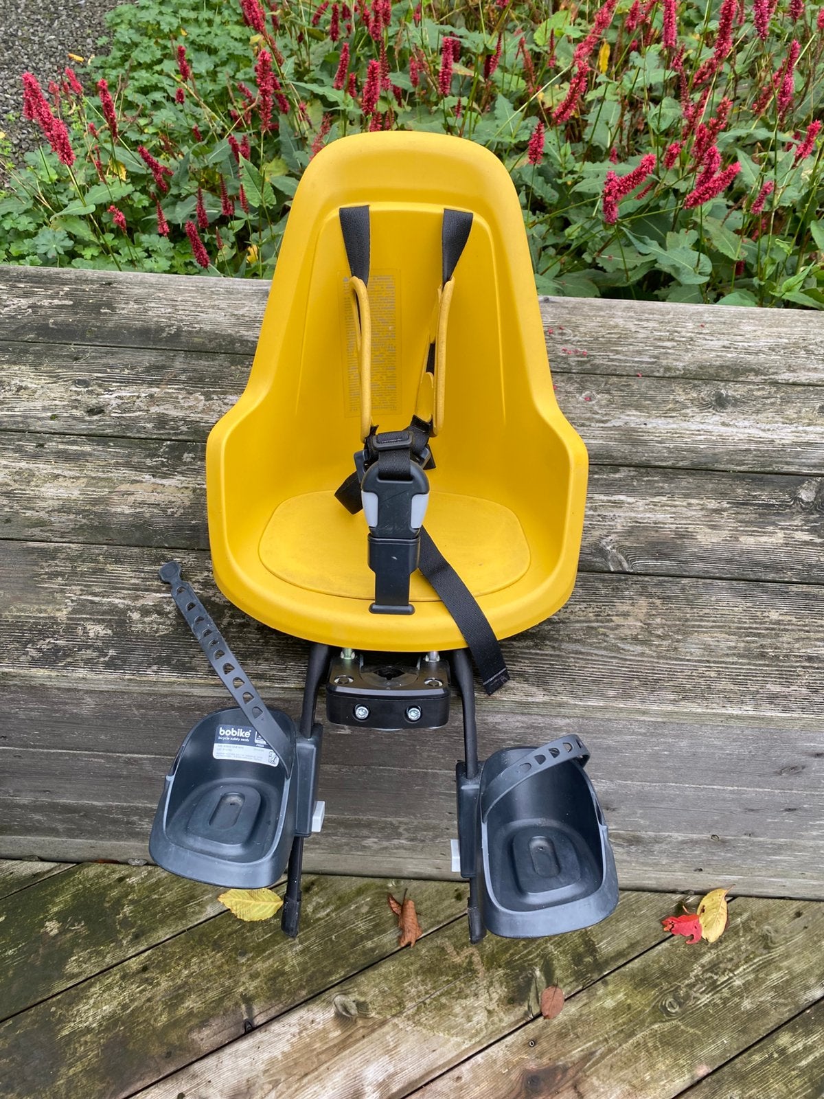 Bobike Mini fietsstoeltje voor kinderen, Ophalen, Gebruikt, Voetsteuntjes, Voorzitje