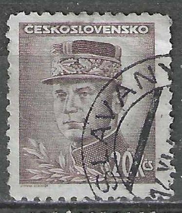 Tchécoslovaquie 1945/1947 - Yvert 417 - Milan Stefanik (ST), Envoi, Affranchi