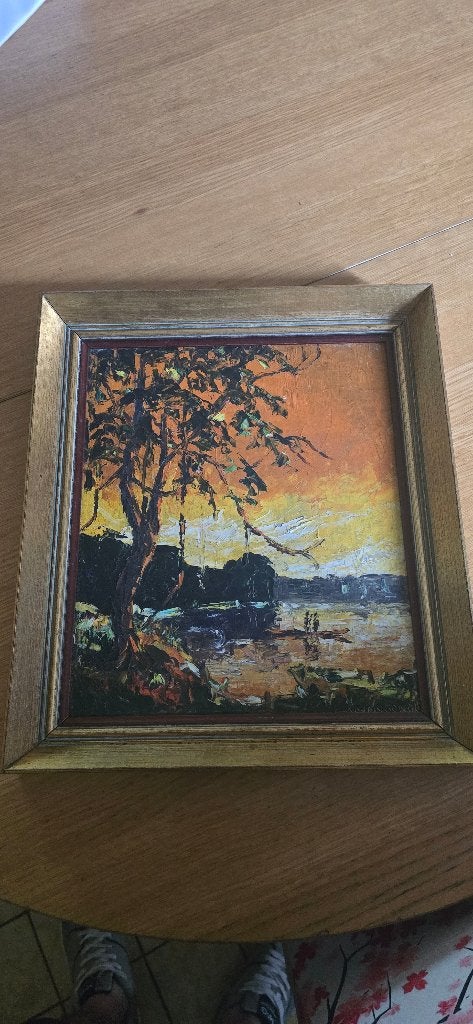 Tableau ancien, Antiek en Kunst, Kunst | Schilderijen | Klassiek, Ophalen, Paneel, Overige stijlen, Gesigneerd