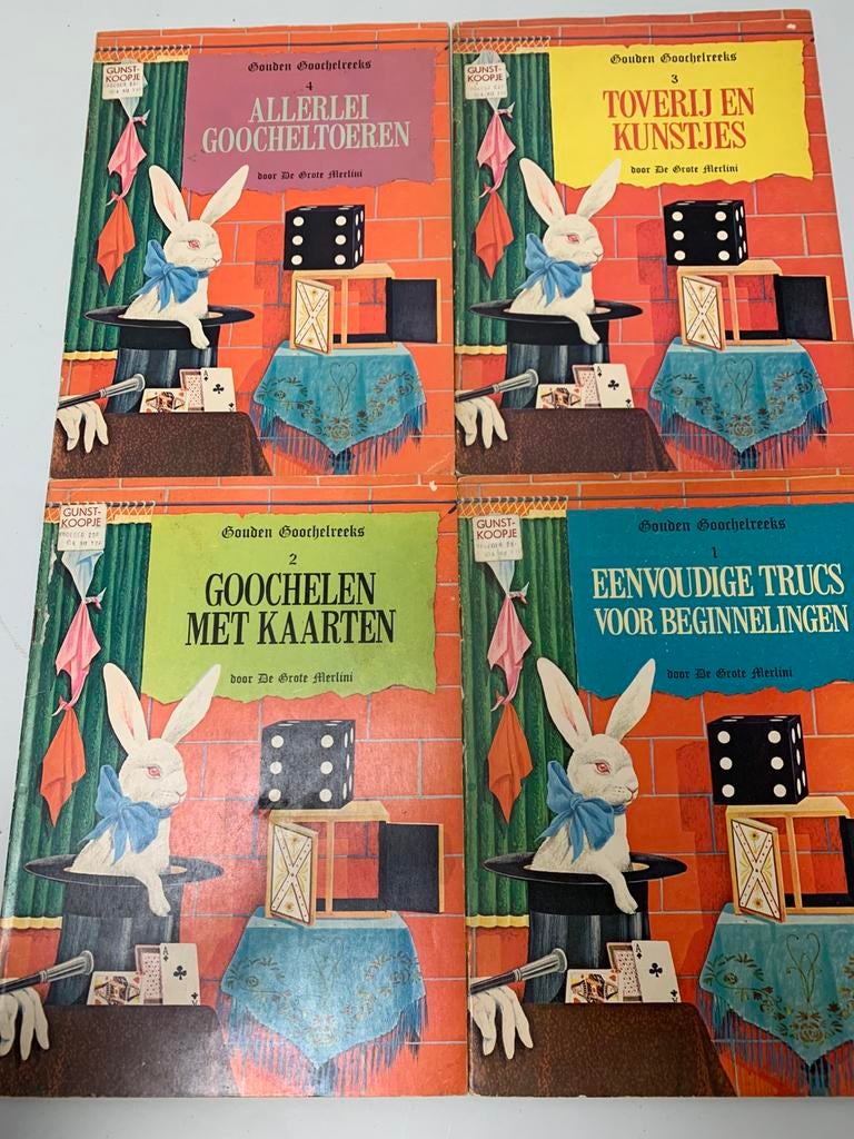 4x vintage /retro - Gouden Goochelreeks, Boeken, Verzenden, Zo goed als nieuw