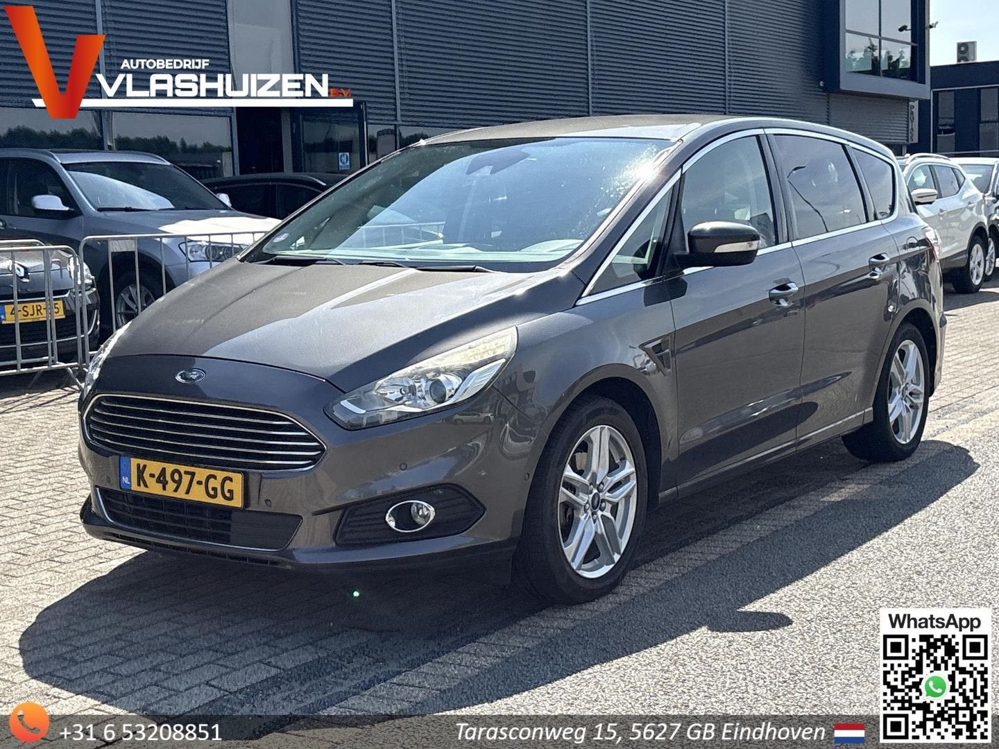 Ford S-Max 1.5 Titanium 7p. | MOTOR TIKT! | Climate | Cruise, Auto's, Monovolume, Zwart, 149 g/km, Startonderbreker