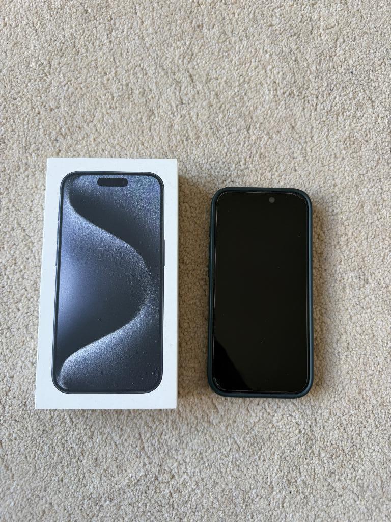 IPhone 15 pro, Télécoms, Téléphonie mobile | Apple iPhone, 128 GB, Comme neuf, Enlèvement, Bleu