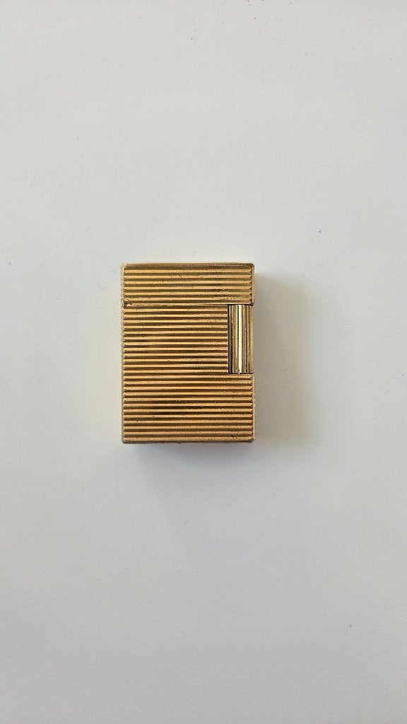 Briquet S.T. Dupont Ligne 1 Or Vintage – Authentique, Verzamelen, Rookartikelen, Aanstekers en Luciferdoosjes, Ophalen of Verzenden