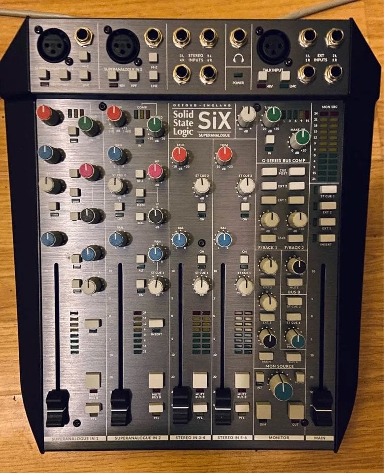 SSL Six studio mengpaneel, Muziek en Instrumenten, Ophalen of Verzenden, Zo goed als nieuw, 5 tot 10 kanalen, Microfooningang