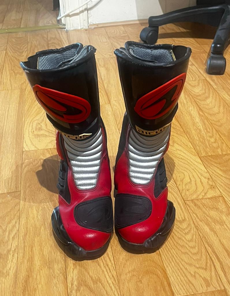 Richa drytex motorlaarzen zwart/rood, maat 37, Enlèvement, Seconde main, Femmes, Bottes