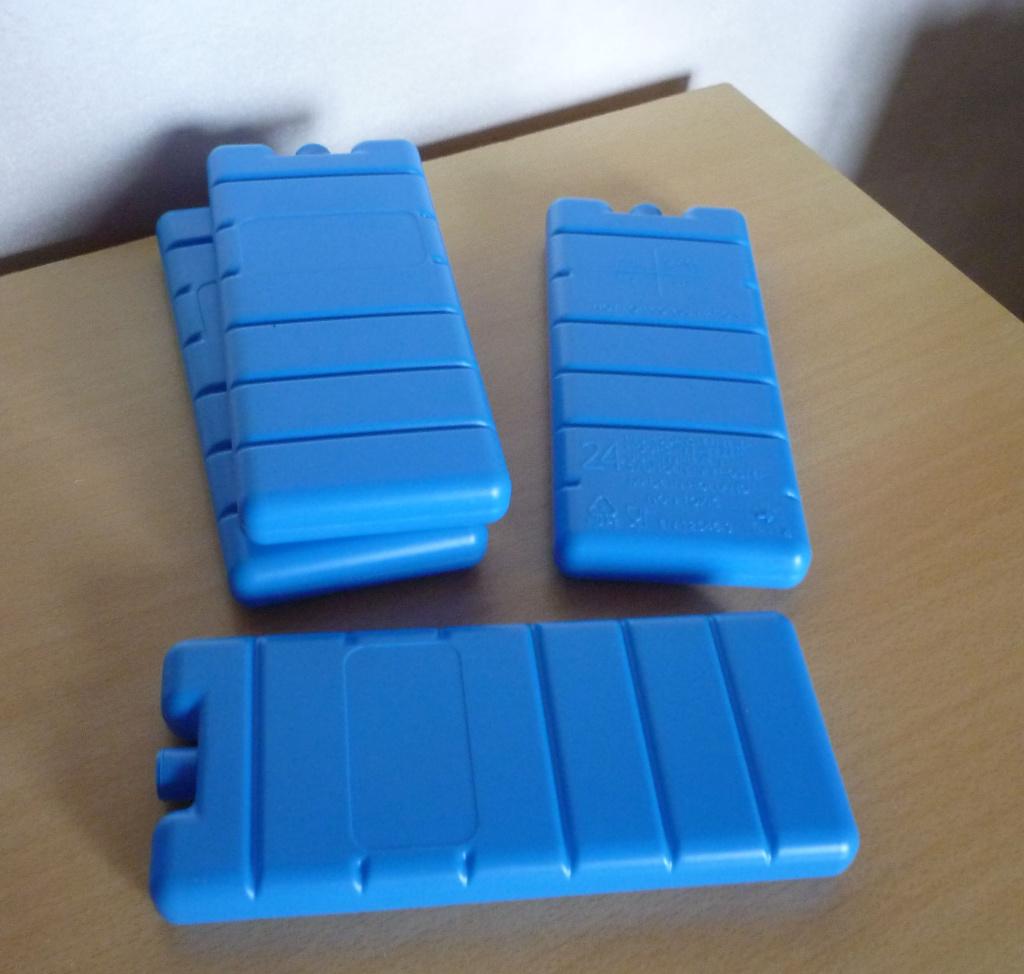 Set van 4 blauwe koelelementen coldpacks, Enlèvement ou Envoi