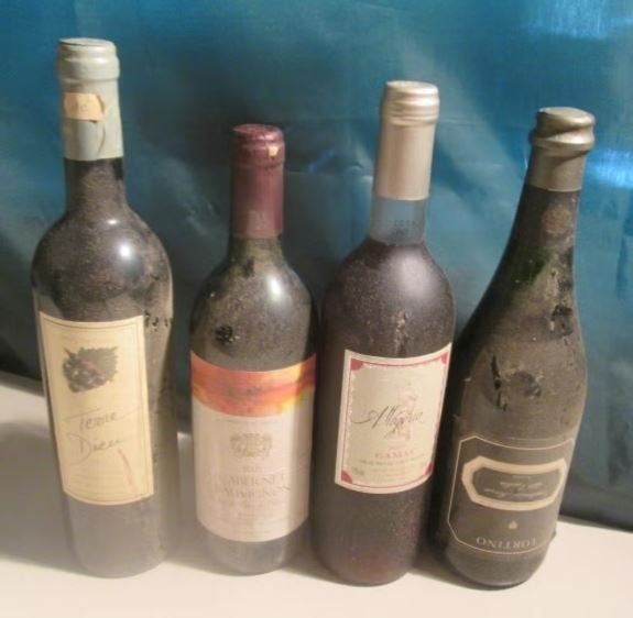 4 Franse Wijnen van 2000 / 2002 / 2005, Verzamelen, Wijnen, Frankrijk, Ophalen of Verzenden, Zo goed als nieuw, Rode wijn
