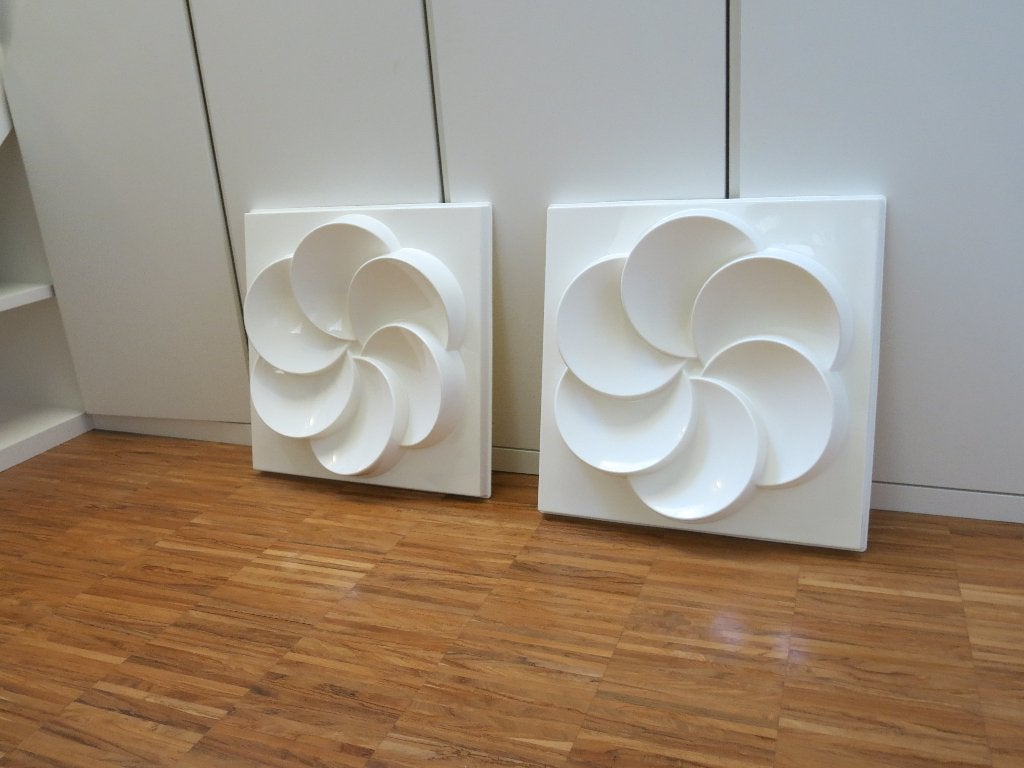 IKEA "RABATT" Wandpanelen (2 stuks) – Space Age / Pop Art, Huis en Inrichting, Gebruikt, Vintage, Ophalen of Verzenden, Kunststof