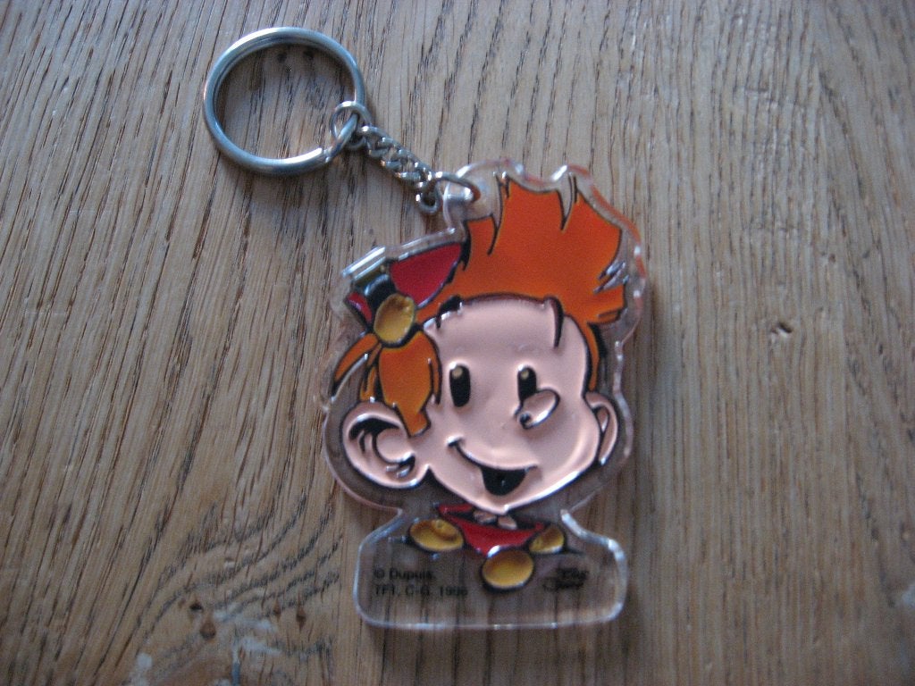 Vintage Grote Sleutelhanger Robbedoes 1996, Verzamelen, Stripfiguren, Ophalen, Guust of Robbedoes, Nieuw, Gebruiksvoorwerp