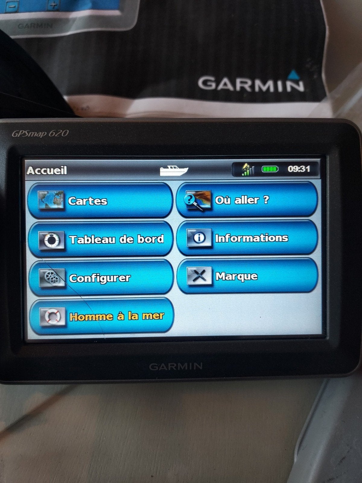 Garmin kaartplotter 620, Sports nautiques & Bateaux, Instruments de navigation & Électronique maritime, Enlèvement ou Envoi, Comme neuf