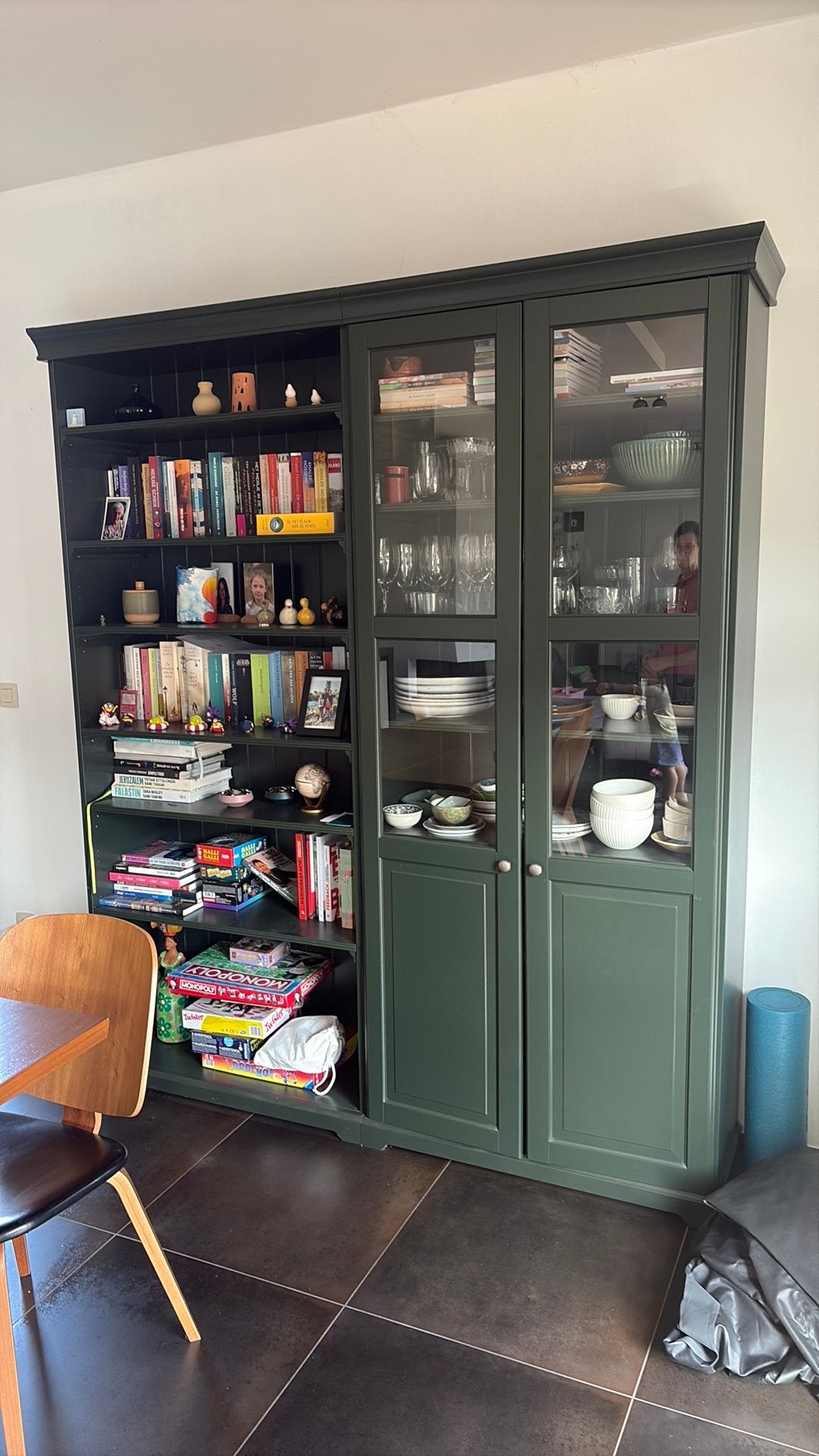 Kast groen (IKEA), Ophalen, Gebruikt